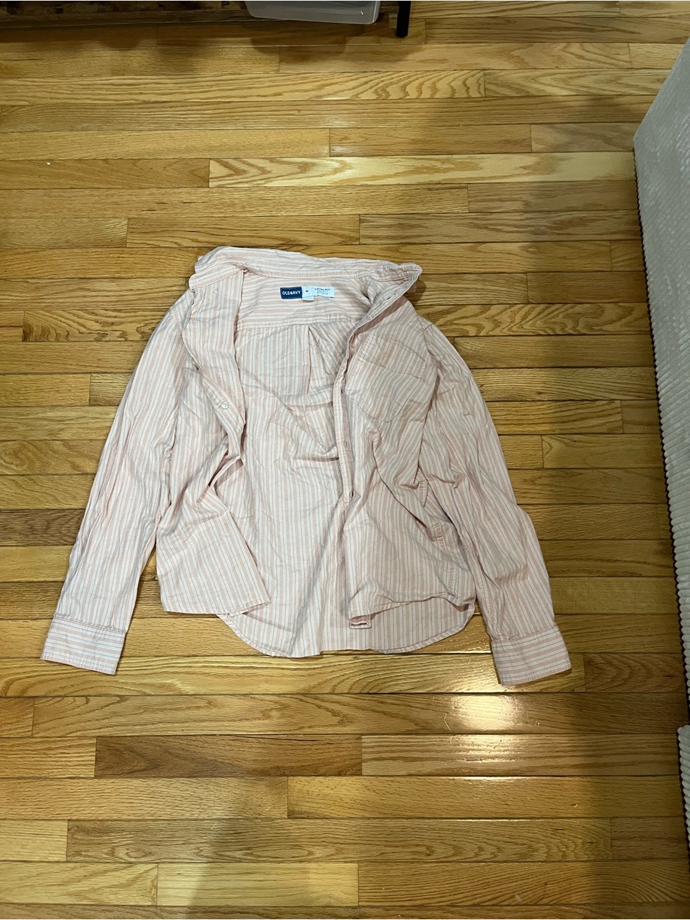 Old Navy Light Pink Striped Men’s Button-Down Shirt